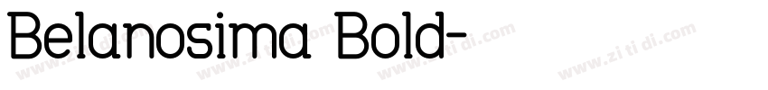 Belanosima Bold字体转换